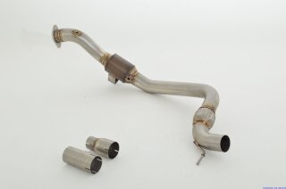 FMS 3 Zoll 76mm Downpipe+200 Zellen HJS-Kat Ford Mustang Cab (14-) 2.3Eco 233kW