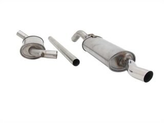 Novus catback system 2,5" stainless from catalyst 1 x 60mm S-Design