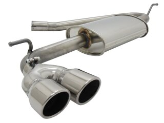 Novus sport exhaust N stainless 2 x 76mm SR-Design