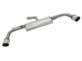 Novus Duplex-Endschalldmpfer GTI-Look Edelstahl Gruppe N...