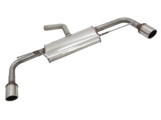 Novus Duplex-Endschalldmpfer GTI-Look Edelstahl Gruppe N...
