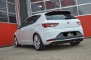 3 Inch (76mm) duplex-catback-system (left &amp; right) stainless steel with flap-control with SEAT drive pofile: in sport- and Cupra-mode = flap open / via mobile app