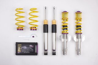 coilover Variant 3 inox Separately adjustable compression and rebound stage damping.