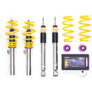 coilover Variant 3 inox Separately adjustable compression and rebound stage damping.