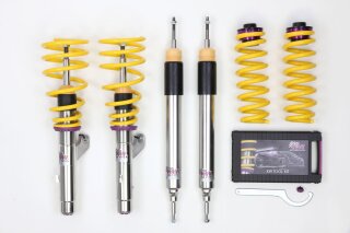 coilover Variant 3 inox Separately adjustable compression and rebound stage damping.