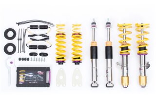 coilover Variant 3 inox Separately adjustable compression and rebound stage damping.