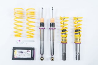 coilover Variant 3 inox Separately adjustable compression and rebound stage damping.