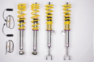 coilover Variant 3 inox Separately adjustable compression and rebound stage damping.