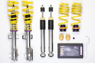 coilover Variant 3 inox Separately adjustable compression and rebound stage damping.