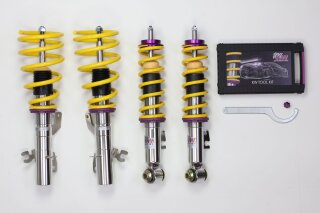 coilover Variant 3 inox Separately adjustable compression and rebound stage damping.