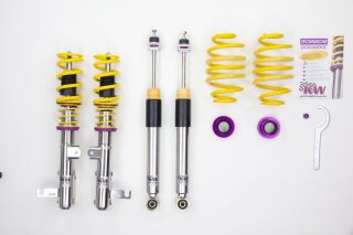 coilover Variant 3 inox Separately adjustable compression and rebound stage damping.