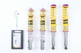 coilover Variant 3 inox Separately adjustable compression and rebound stage damping.