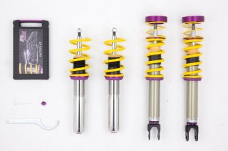 coilover Variant 3 inox Separately adjustable compression and rebound stage damping.