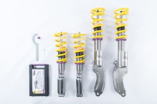 coilover Variant 3 inox Separately adjustable compression and rebound stage damping.