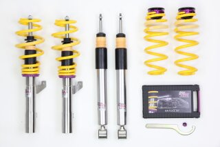 coilover Variant 3 inox Separately adjustable compression and rebound stage damping.