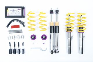 coilover Variant 3 inox Separately adjustable compression and rebound stage damping.