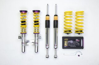 coilover Variant 3 inox Separately adjustable compression and rebound stage damping.