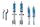 Bilstein B16 PSS9 coil-over 9-position adjustable FA 30-50 / RA 30-50mm
