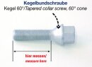 H&amp;R Radschraube Kegel 60&deg; M12x1,5x30 SW17 1253001