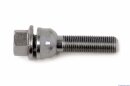 H&amp;R Kegelbundschraube silber Schraubenkopf &Oslash; = 28mm mit beweglichem Kugelbund M14 x 1,5 50mm SW 17