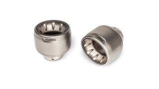 Akrapovic Endrohr Set Titan - Silber