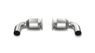 Akrapovic Link pipe set (mit 100 cpsi Kats) Titan