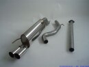 63.5mm catback-system stainless steel