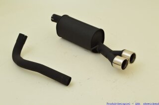 Friedrich Motorsport Sportendschalldmpfer aluminierter Stahl