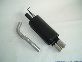 Friedrich Motorsport Sportendschalldmpfer aluminierter Stahl