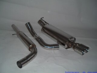 76mm catback-system stainless steel