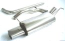 63.5mm racing catback-system S3-Look stainless steel