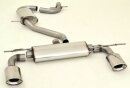 63.5mm catback-system with tailpipe left &amp; right stainless steel