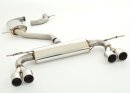 63.5mm catback-system with tailpipe left &amp; right stainless steel