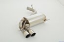 76mm back-silencer with tailpipe left &amp; right stainless steel