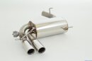 76mm back-silencer with flap control stainless steel