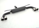 back-silencer with tailpipe left &amp; right S3-Look aluminised steel