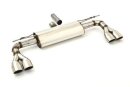back-silencer with tailpipe left &amp; right S3-Look stainless steel