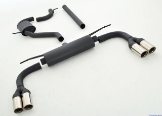 63.5mm catback-system with tailpipe left & right S3-Look aluminised steel
