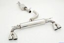 76mm catback-system with tailpipe left &amp; right S3-Look stainless steel