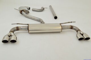 76mm catback-system with tailpipe left & right stainless steel