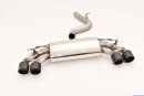 76mm back-silencer with tailpipe left &amp; right with original flap-control stainless steel