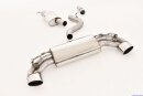 76mm catback-system with tailpipe left &amp; right with original flap-control stainless steel