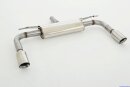 back-silencer with tailpipe left &amp; right US-Look stainless steel