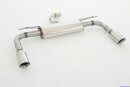 back-silencer with tailpipe left &amp; right US-Look stainless steel