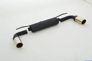 back-silencer with tailpipe left & right aluminised steel