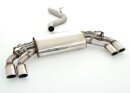 76mm back-silencer with tailpipe left &amp; right with original flap-control stainless steel