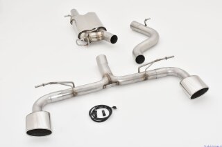 76mm catback-system with tailpipe left & right with original flap-control stainless steel