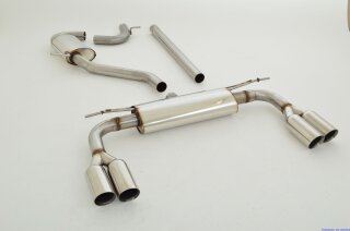 76mm catback-system with tailpipe left & right stainless steel