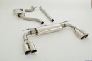 76mm catback-system with tailpipe left &amp; right stainless steel