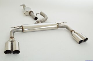 76mm catback-system with tailpipe left & right stainless steel